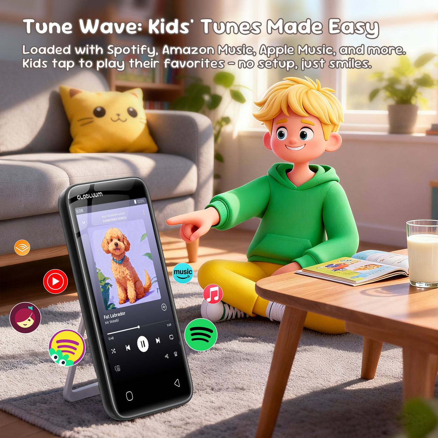SU5-kids-streaming-music-player-preloaded-spotify-amazon-music-apple-music