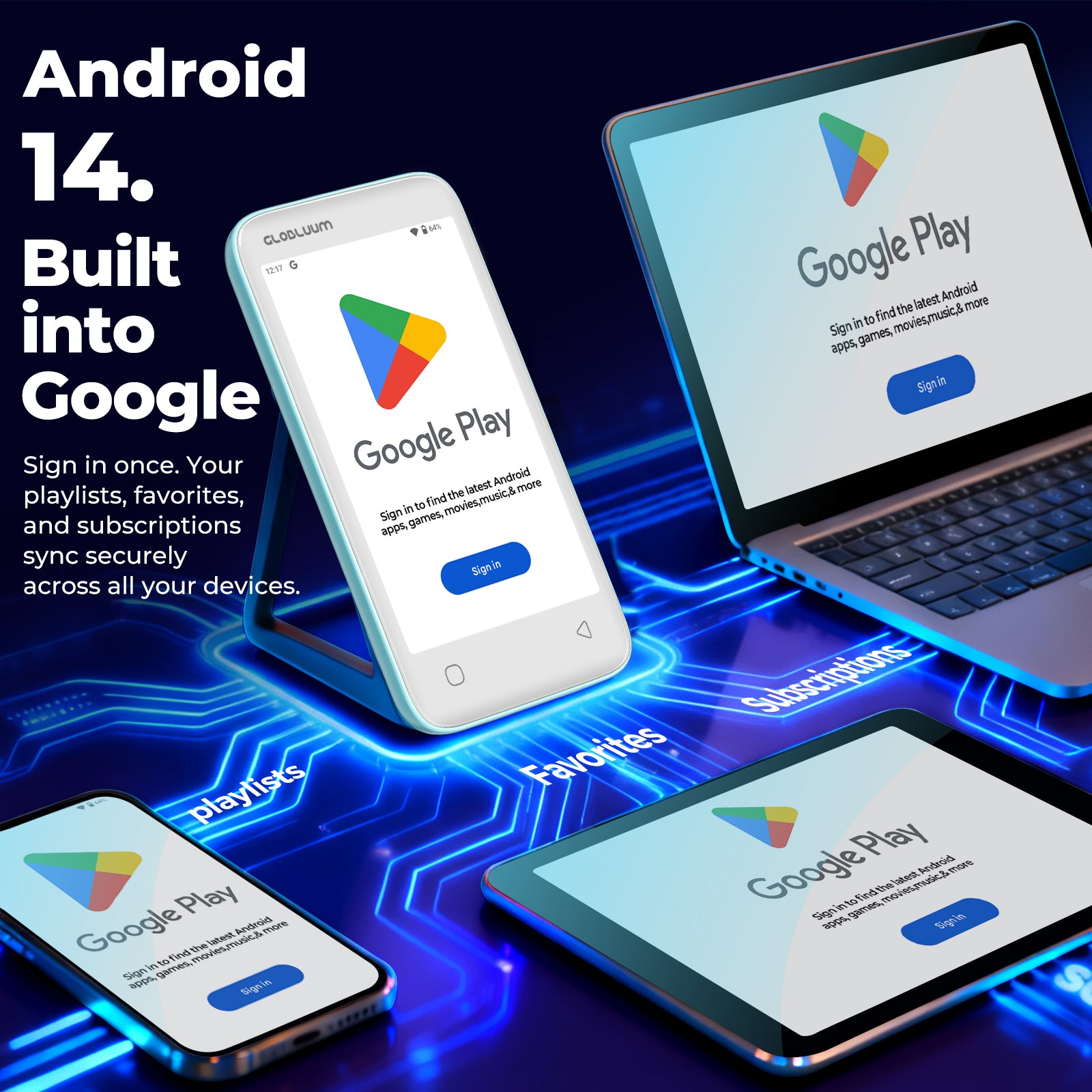 SU7-mp3-bluetooth-WiFi-player-with-google-play-cross-device-data-sync android-14