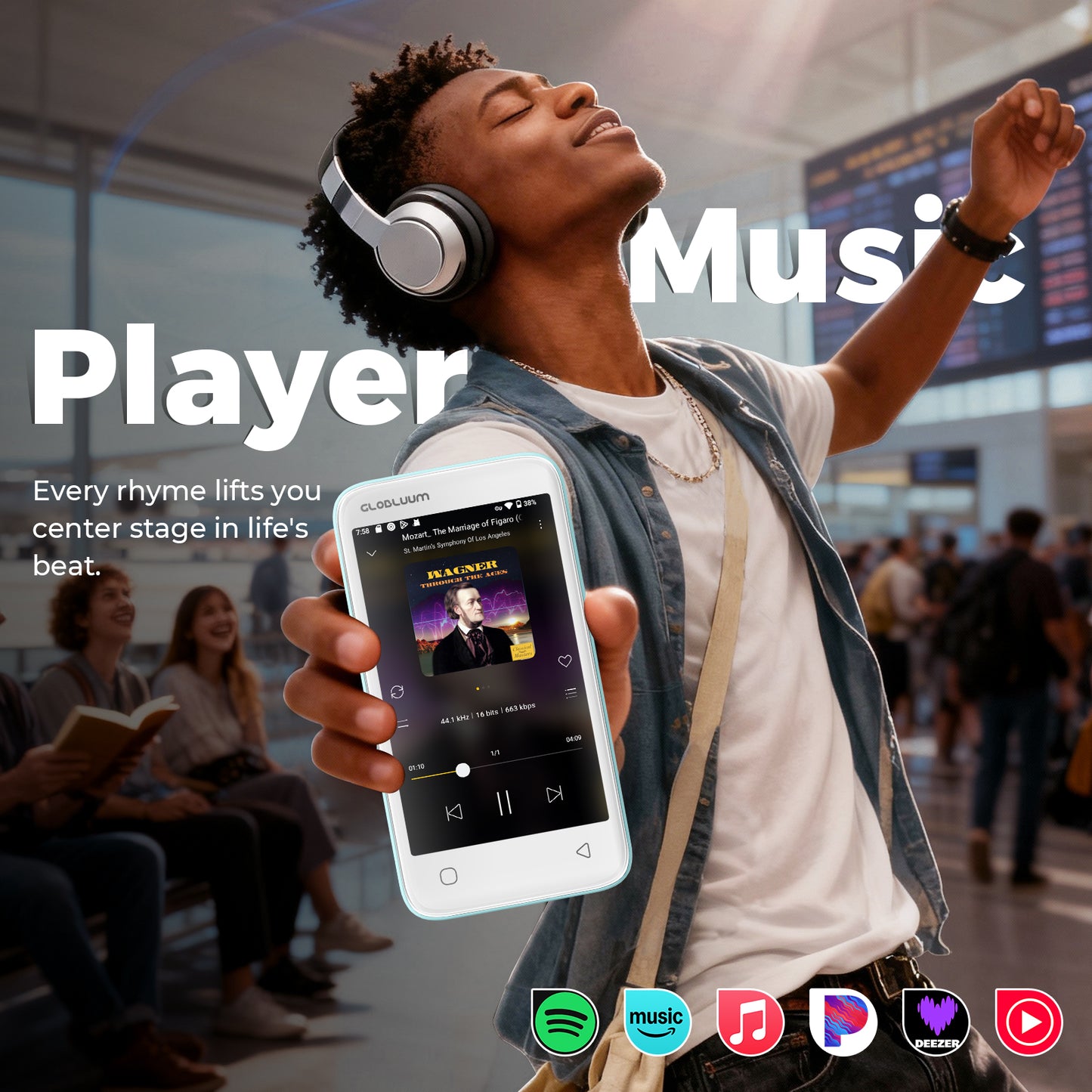 SU7-portable-music-player-with-spotify-amazon-music-apple-music-support-for-travel